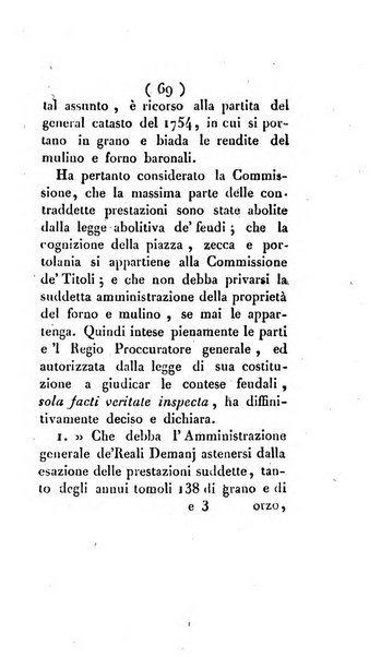 Bullettino delle sentenze emanate dalla Suprema commissione per le liti fra i già baroni ed i comuni