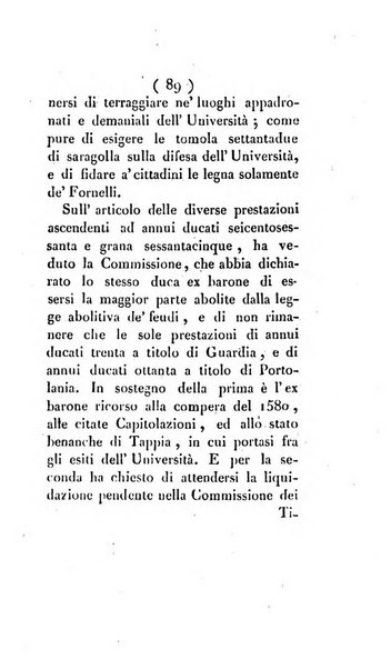 Bullettino delle sentenze emanate dalla Suprema commissione per le liti fra i già baroni ed i comuni