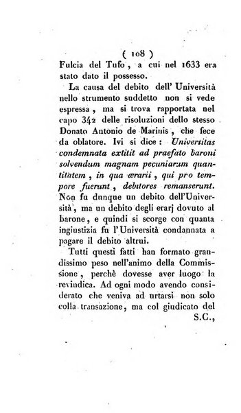 Bullettino delle sentenze emanate dalla Suprema commissione per le liti fra i già baroni ed i comuni