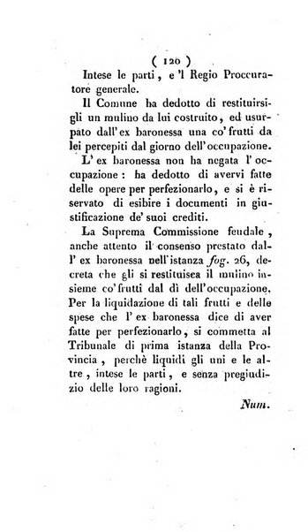 Bullettino delle sentenze emanate dalla Suprema commissione per le liti fra i già baroni ed i comuni