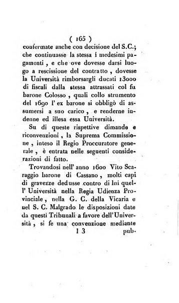 Bullettino delle sentenze emanate dalla Suprema commissione per le liti fra i già baroni ed i comuni