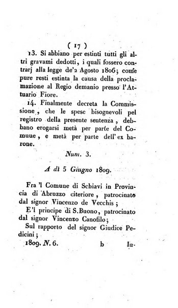 Bullettino delle sentenze emanate dalla Suprema commissione per le liti fra i già baroni ed i comuni