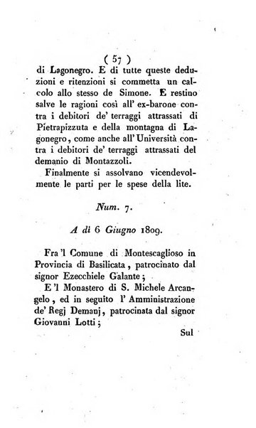 Bullettino delle sentenze emanate dalla Suprema commissione per le liti fra i già baroni ed i comuni