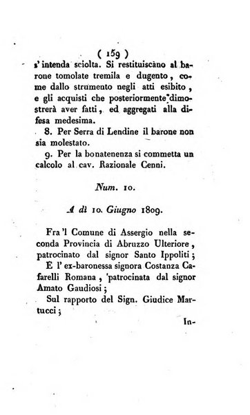 Bullettino delle sentenze emanate dalla Suprema commissione per le liti fra i già baroni ed i comuni