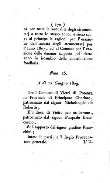 Bullettino delle sentenze emanate dalla Suprema commissione per le liti fra i già baroni ed i comuni