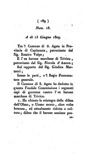 Bullettino delle sentenze emanate dalla Suprema commissione per le liti fra i già baroni ed i comuni