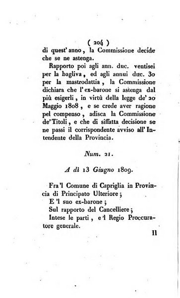 Bullettino delle sentenze emanate dalla Suprema commissione per le liti fra i già baroni ed i comuni