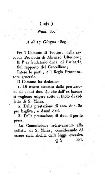 Bullettino delle sentenze emanate dalla Suprema commissione per le liti fra i già baroni ed i comuni