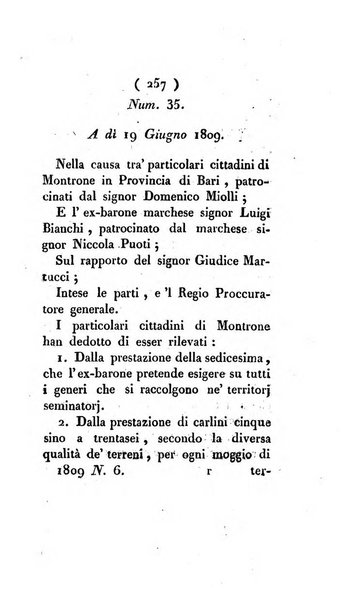 Bullettino delle sentenze emanate dalla Suprema commissione per le liti fra i già baroni ed i comuni