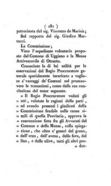 Bullettino delle sentenze emanate dalla Suprema commissione per le liti fra i già baroni ed i comuni