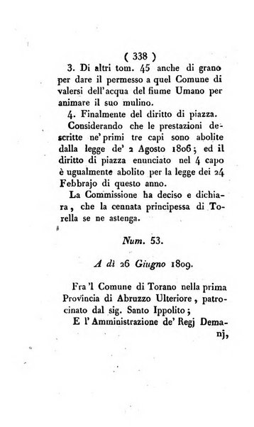 Bullettino delle sentenze emanate dalla Suprema commissione per le liti fra i già baroni ed i comuni