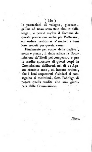 Bullettino delle sentenze emanate dalla Suprema commissione per le liti fra i già baroni ed i comuni