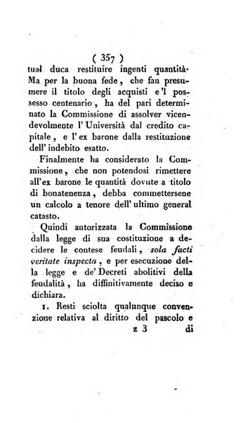 Bullettino delle sentenze emanate dalla Suprema commissione per le liti fra i già baroni ed i comuni