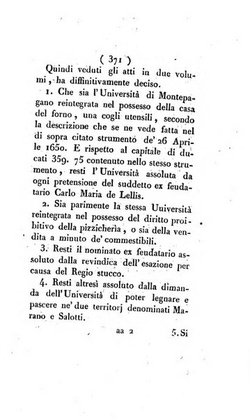 Bullettino delle sentenze emanate dalla Suprema commissione per le liti fra i già baroni ed i comuni