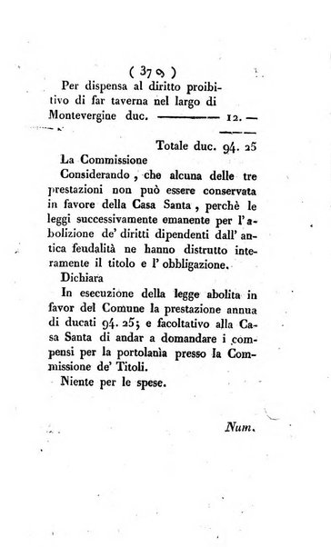 Bullettino delle sentenze emanate dalla Suprema commissione per le liti fra i già baroni ed i comuni