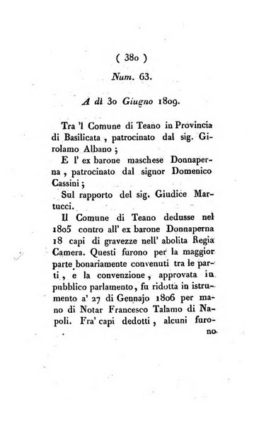 Bullettino delle sentenze emanate dalla Suprema commissione per le liti fra i già baroni ed i comuni