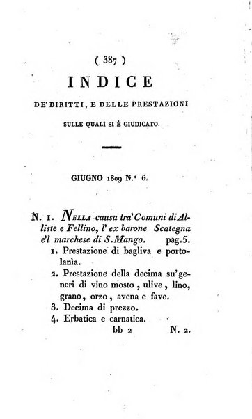 Bullettino delle sentenze emanate dalla Suprema commissione per le liti fra i già baroni ed i comuni