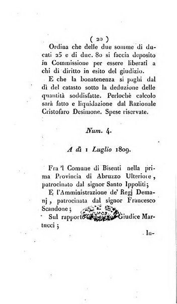 Bullettino delle sentenze emanate dalla Suprema commissione per le liti fra i già baroni ed i comuni