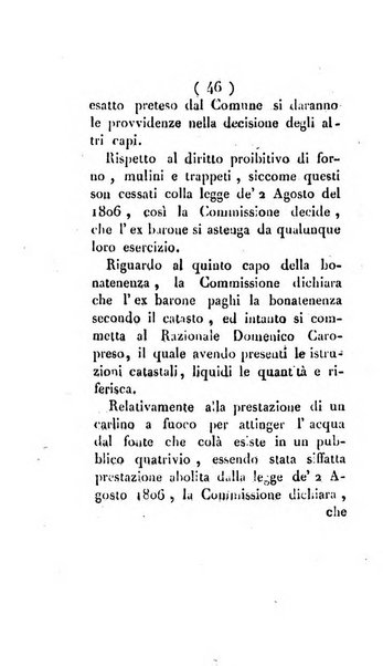 Bullettino delle sentenze emanate dalla Suprema commissione per le liti fra i già baroni ed i comuni