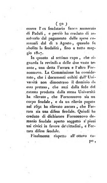 Bullettino delle sentenze emanate dalla Suprema commissione per le liti fra i già baroni ed i comuni