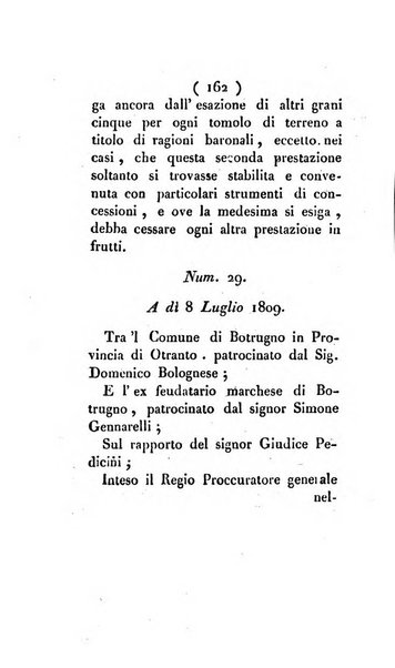 Bullettino delle sentenze emanate dalla Suprema commissione per le liti fra i già baroni ed i comuni