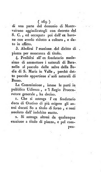 Bullettino delle sentenze emanate dalla Suprema commissione per le liti fra i già baroni ed i comuni