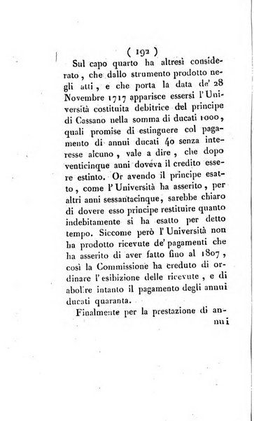 Bullettino delle sentenze emanate dalla Suprema commissione per le liti fra i già baroni ed i comuni