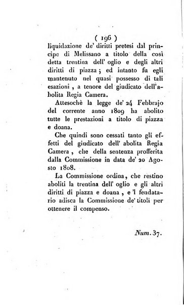 Bullettino delle sentenze emanate dalla Suprema commissione per le liti fra i già baroni ed i comuni