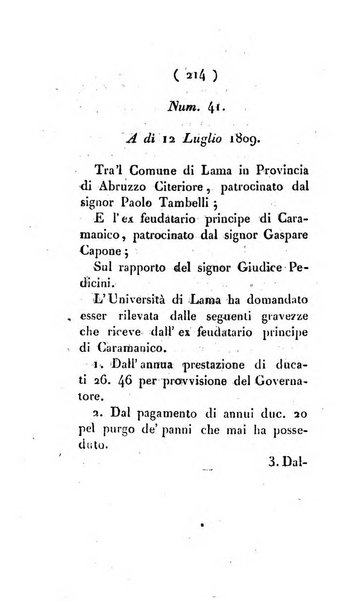 Bullettino delle sentenze emanate dalla Suprema commissione per le liti fra i già baroni ed i comuni