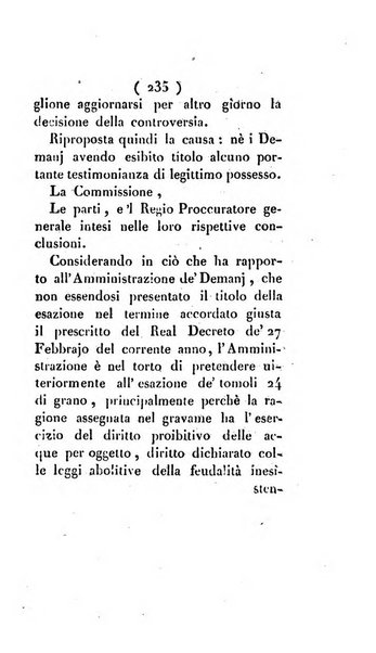 Bullettino delle sentenze emanate dalla Suprema commissione per le liti fra i già baroni ed i comuni