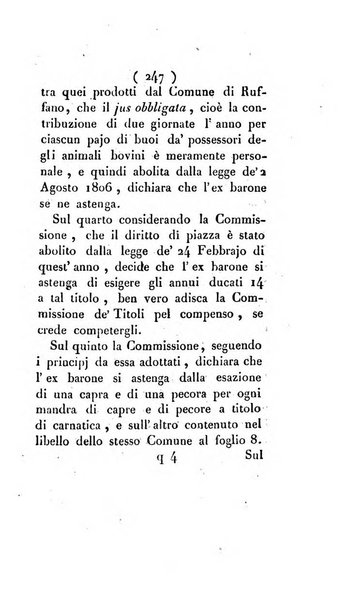 Bullettino delle sentenze emanate dalla Suprema commissione per le liti fra i già baroni ed i comuni