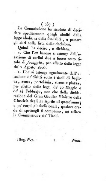 Bullettino delle sentenze emanate dalla Suprema commissione per le liti fra i già baroni ed i comuni