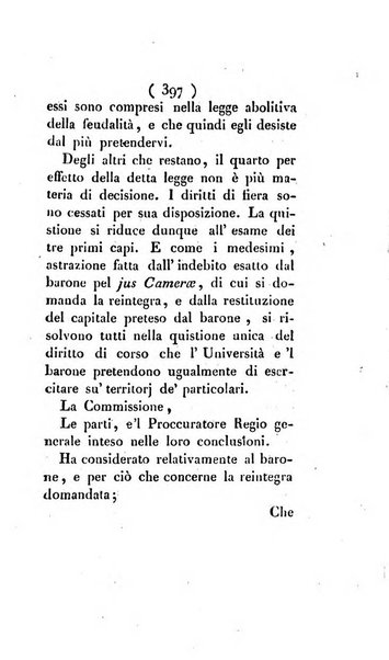 Bullettino delle sentenze emanate dalla Suprema commissione per le liti fra i già baroni ed i comuni