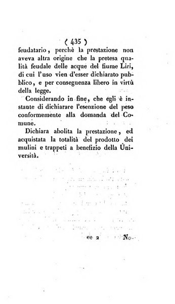 Bullettino delle sentenze emanate dalla Suprema commissione per le liti fra i già baroni ed i comuni