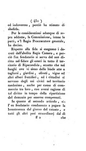 Bullettino delle sentenze emanate dalla Suprema commissione per le liti fra i già baroni ed i comuni