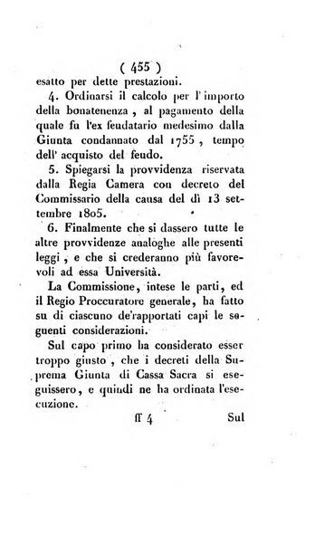 Bullettino delle sentenze emanate dalla Suprema commissione per le liti fra i già baroni ed i comuni