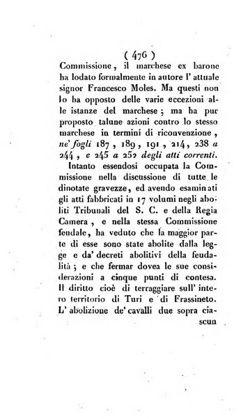 Bullettino delle sentenze emanate dalla Suprema commissione per le liti fra i già baroni ed i comuni