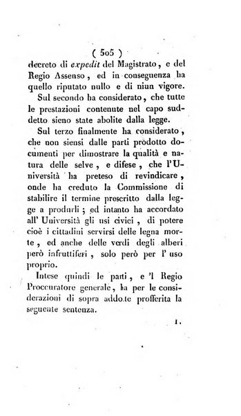 Bullettino delle sentenze emanate dalla Suprema commissione per le liti fra i già baroni ed i comuni