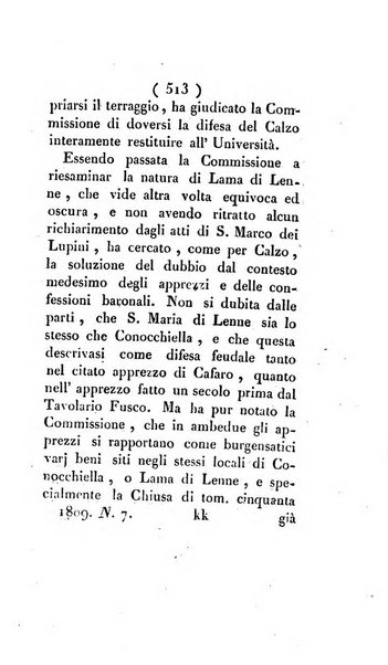 Bullettino delle sentenze emanate dalla Suprema commissione per le liti fra i già baroni ed i comuni