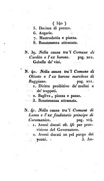 Bullettino delle sentenze emanate dalla Suprema commissione per le liti fra i già baroni ed i comuni