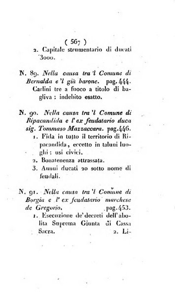 Bullettino delle sentenze emanate dalla Suprema commissione per le liti fra i già baroni ed i comuni