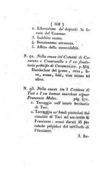 Bullettino delle sentenze emanate dalla Suprema commissione per le liti fra i già baroni ed i comuni