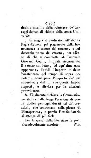 Bullettino delle sentenze emanate dalla Suprema commissione per le liti fra i già baroni ed i comuni