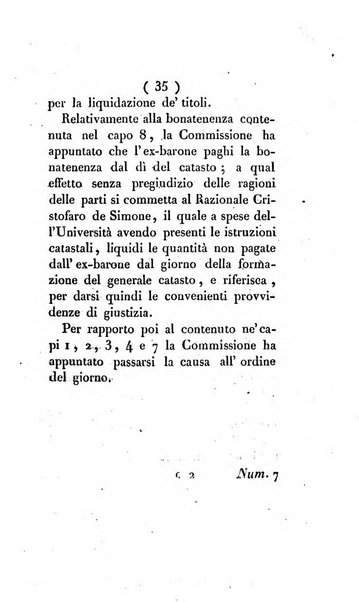 Bullettino delle sentenze emanate dalla Suprema commissione per le liti fra i già baroni ed i comuni