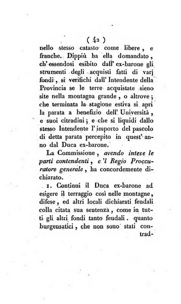 Bullettino delle sentenze emanate dalla Suprema commissione per le liti fra i già baroni ed i comuni