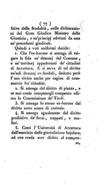 Bullettino delle sentenze emanate dalla Suprema commissione per le liti fra i già baroni ed i comuni