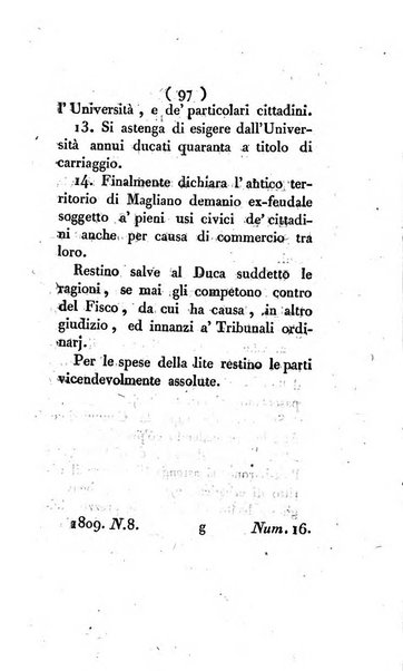 Bullettino delle sentenze emanate dalla Suprema commissione per le liti fra i già baroni ed i comuni