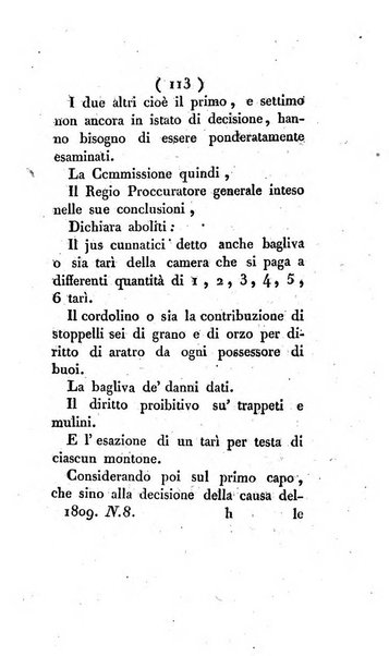 Bullettino delle sentenze emanate dalla Suprema commissione per le liti fra i già baroni ed i comuni