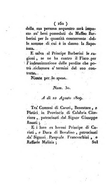 Bullettino delle sentenze emanate dalla Suprema commissione per le liti fra i già baroni ed i comuni