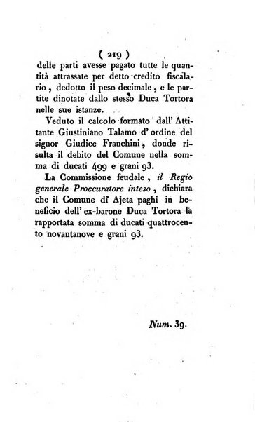 Bullettino delle sentenze emanate dalla Suprema commissione per le liti fra i già baroni ed i comuni